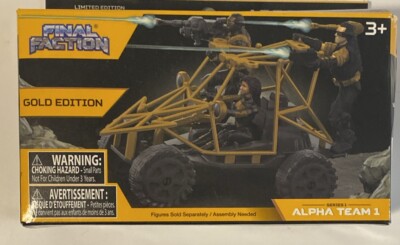 Final Faction ARROW ELITE ATV  Toy gold Edition alpha team 1 New (Damaged Box)
