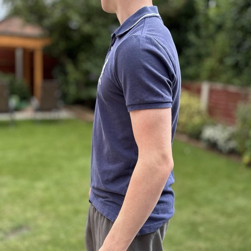US Polo Assassin Blue Polo Shirt Men's Size Small Collared Button Up Tshirt - Picture 2 of 4