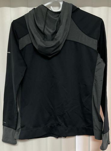 Columbia Jacket Large Youth Black Full Zip Pockets Hoodie. 2688 - Picture 2 of 3