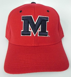 MISSISSIPPI-OLE-MISS-REBELS-RED-NCAA-VTG-FITTED-SIZED-ZEPHYR-DH-CAP-HAT-NWT