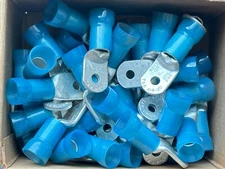 NEW 50 pk T&B Sta-Kon RJ717 Insulated Ring Terminal 2/0 AWG, 1/4" in Stud, 600V