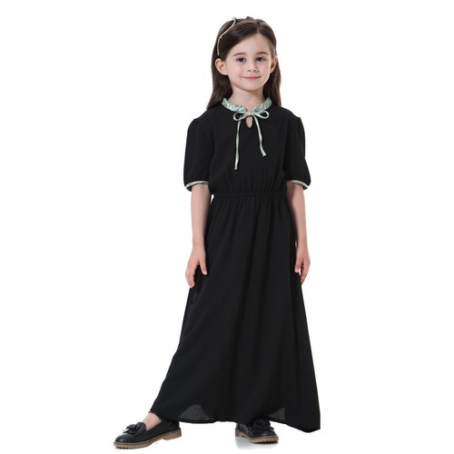 New Muslim Kids Girls Maxi Dress Abaya Girls Robe Islamic Gown Clothing - Picture 13 of 51