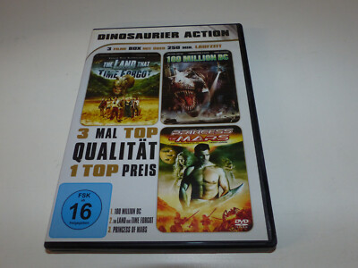 DVD   DINOSAURIER ACTION -3 Filme Box - The Land that time forgot - 100 Million