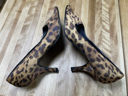 Rampage Woman’s Eaton -Animal Print Open-Toe Pumps Size 9 M Excellent Condition! - Picture 7 of 11
