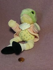 9" Eden JEREMY FISHER FROG PINK COAT YELLOW ROSEBUD BODY plush stuffed