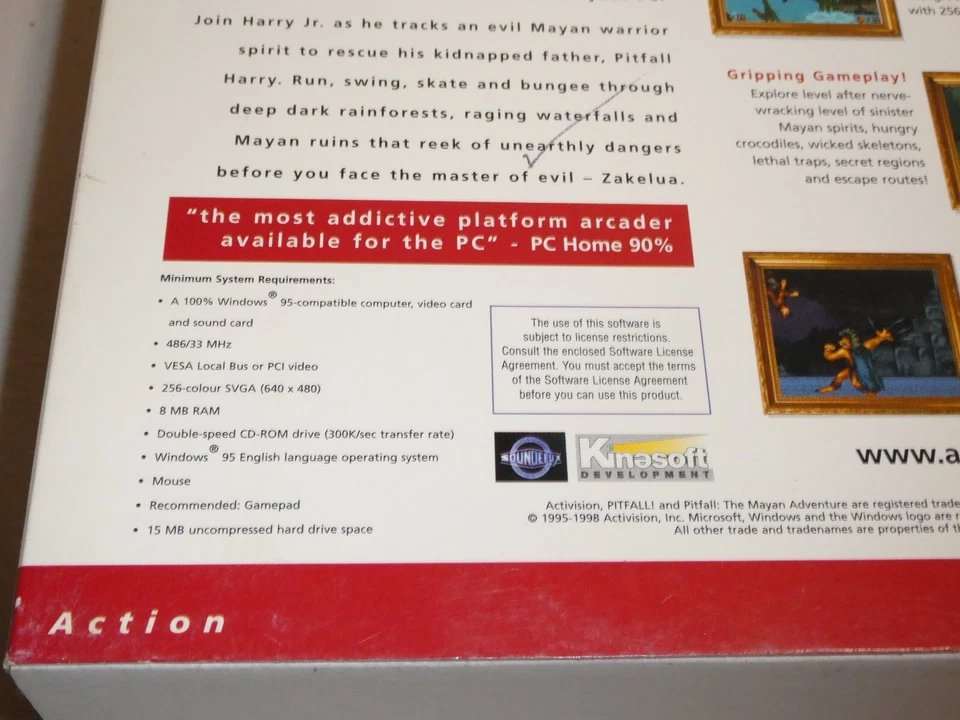 pitfall the mayan adventure game essential collection pc big box 1998 aus - Image 3 of 4