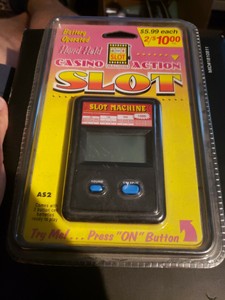 electronic handheld slot machine game