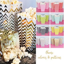 12x Popcorn Boxes Wedding Party Favour Mini Lolly Box Retro Cinema Pop Corn Box