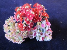 Vtg Millinery Flower Collection Pink Blue Forget Me Not 1/4" Blooms Korea H5216