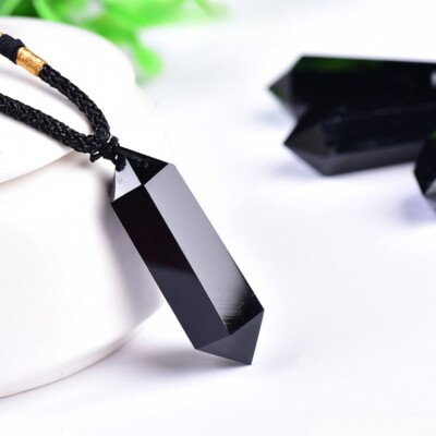 Natural Obsidian Chakra Necklace – N E V A N N A - Foto 2