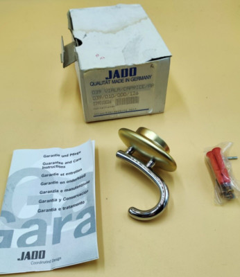JADO Mantelhaken 039 Viala Caprice 039010026 Chrom Edelmessing Massiv Original 
