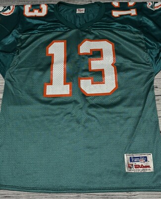 NFL Miami Dolphins ユニフォーム、ダン・マリーノ 13番 Dan Marino #13 Miami Dolphins NFL Vintage 80s Sand-Knit Jersey