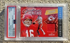 🔥2020 Panini Prestige NFL Football #GHLD Lew Dawson Heritage Relic PSA 9 Pop 1