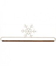 Classic Motifs 16 Inch White Snowflake Craft Holder With Dowel