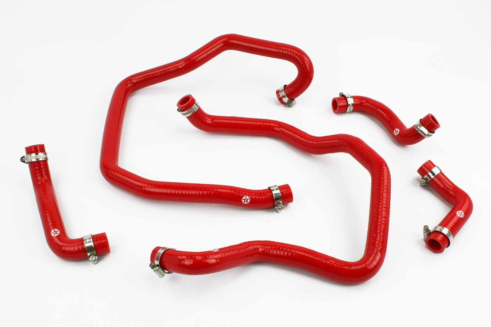 Silicone Charge Air Cooler Hoses fits Toyota Celica GT4 ST205 Stoney Racing Red