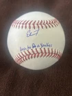 ELMER RODRIGUEZ-CRUZ SIGNED AUTOGRAPHED BORN TO BE A YANKEE OML BASEBALL JSA