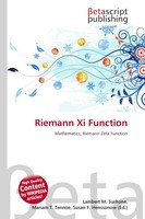 Lambert M. Surhone (U. A.) | Riemann Xi Function | Taschenbuch | Englisch (2026)