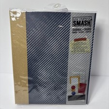 K Company Simple Style Journal SMASH 3-Ring Binder Blue Striped Tan