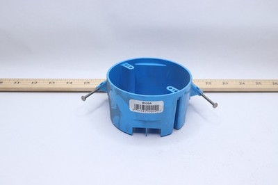 Carlon Non-Metallic Round Electrical Ceiling Box Plastic Blue B520A