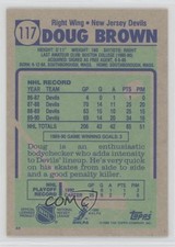 1990-91 Topps Blank Front Doug Brown #117 0kb5