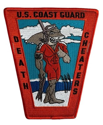 UNITED STATES COAST GUARD USCG DEATH CHEATERS SHARK DIVERS COLLECTIBLE PATCH