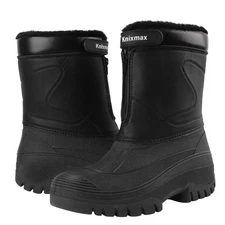 Knixmax Men's Waterproof Winter Snow Boots Warm and Fashionable Non-slip Boots