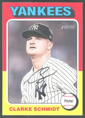2024 Topps Heritage Baseball 236 Clarke Schmidt, New York Yankees - Bild 1 von 2