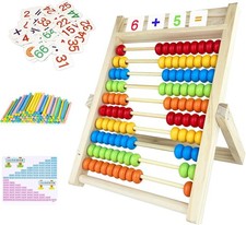 Rechenschieber Rechenrahmen, Kinder Grundschule Abakus zum Zählen und Rechnen, 