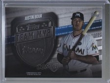 2018 Topps Topps Team MVP Medallions Justin Bour #MVP-JBO z7h