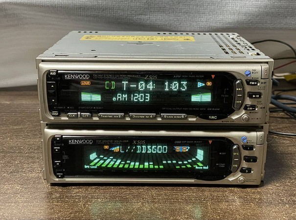 Kenwood Z505 X505 1DIN CD Cassette Deck Player Set Working | eBay