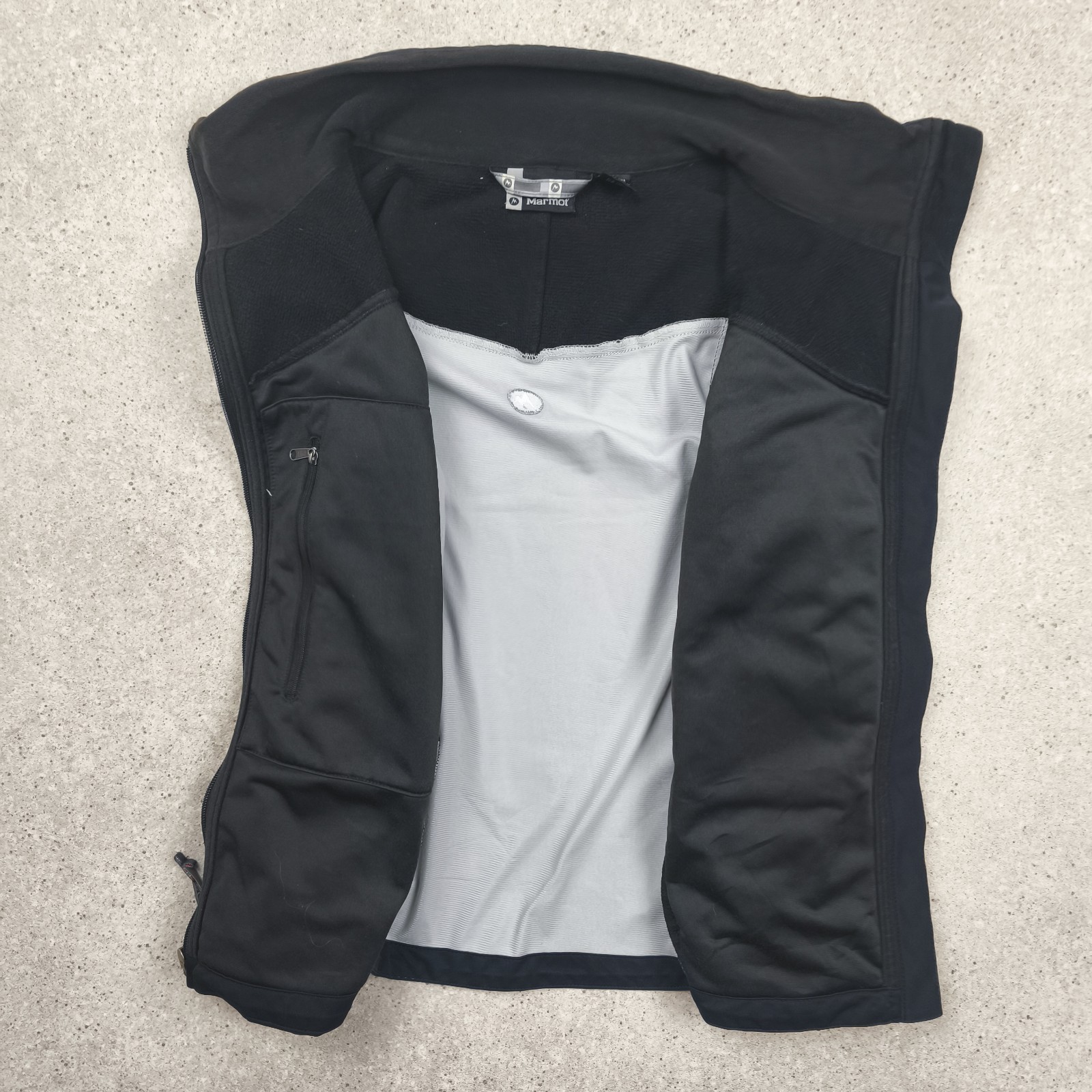 Marmot Soft Shell Windstopper Jacket Full Zip Bla… - image 8