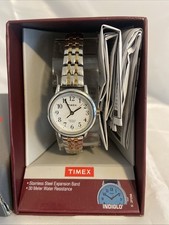 Timex Women's Easy Reader Stainless Steel Watch T2P298JT- Two toned- New