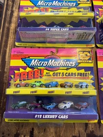 VTG Lot of 8! Galoob Micro Machines Corvettes Original Scale 90s New SEALED!