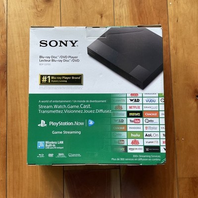 Sony BDP-S3700 Streaming Blu-Ray DVD Disc Player Wi-Fi Built In, NEW Open Box
