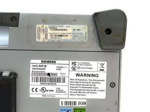 SIEMENS VAS 5051B Vehicle diagnostic, measuring and information system - Foto 5 di 7