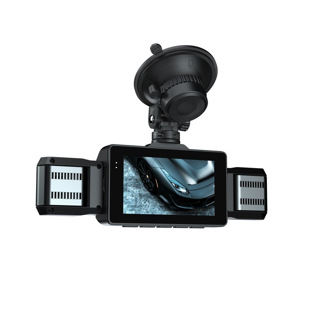 3in 4 Lens Dash Cam Full HD Car Driving Video Recorder 1080P Dash Camera 170°