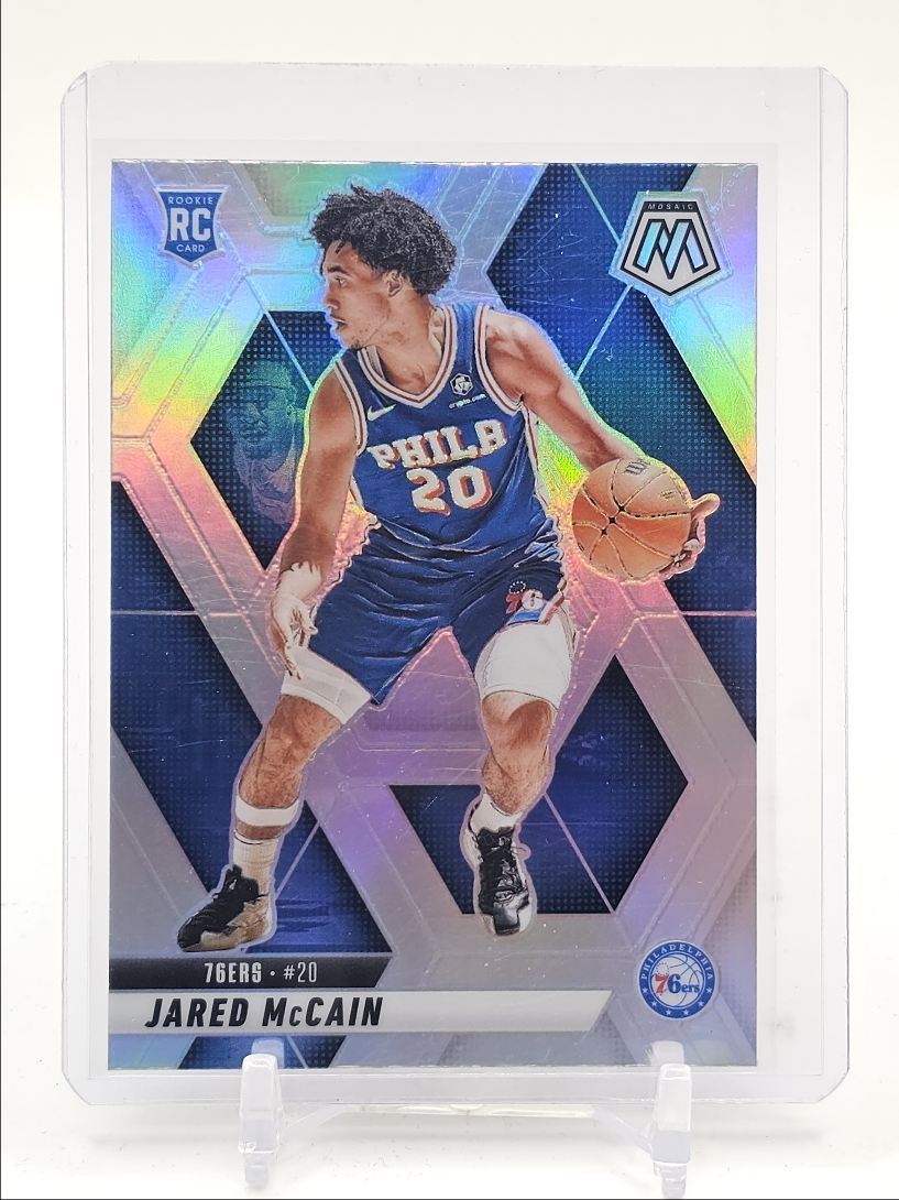JARED MCCAIN 2024-25 MOSAIC ROOKIE SILVER PRIZM 76ERS #228 RC Q1094