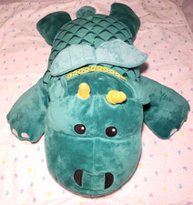 24" Melissa  Doug Dragon Green Cuddle Soft Large Plush Stuffed Animal EUC
