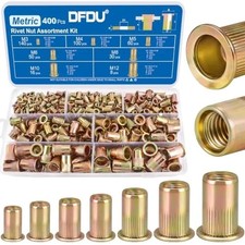 400PCS Metric Rivet Nut Assortment Kit M3 M4 M5 M6 M8 M10 Metric kits 400pcs