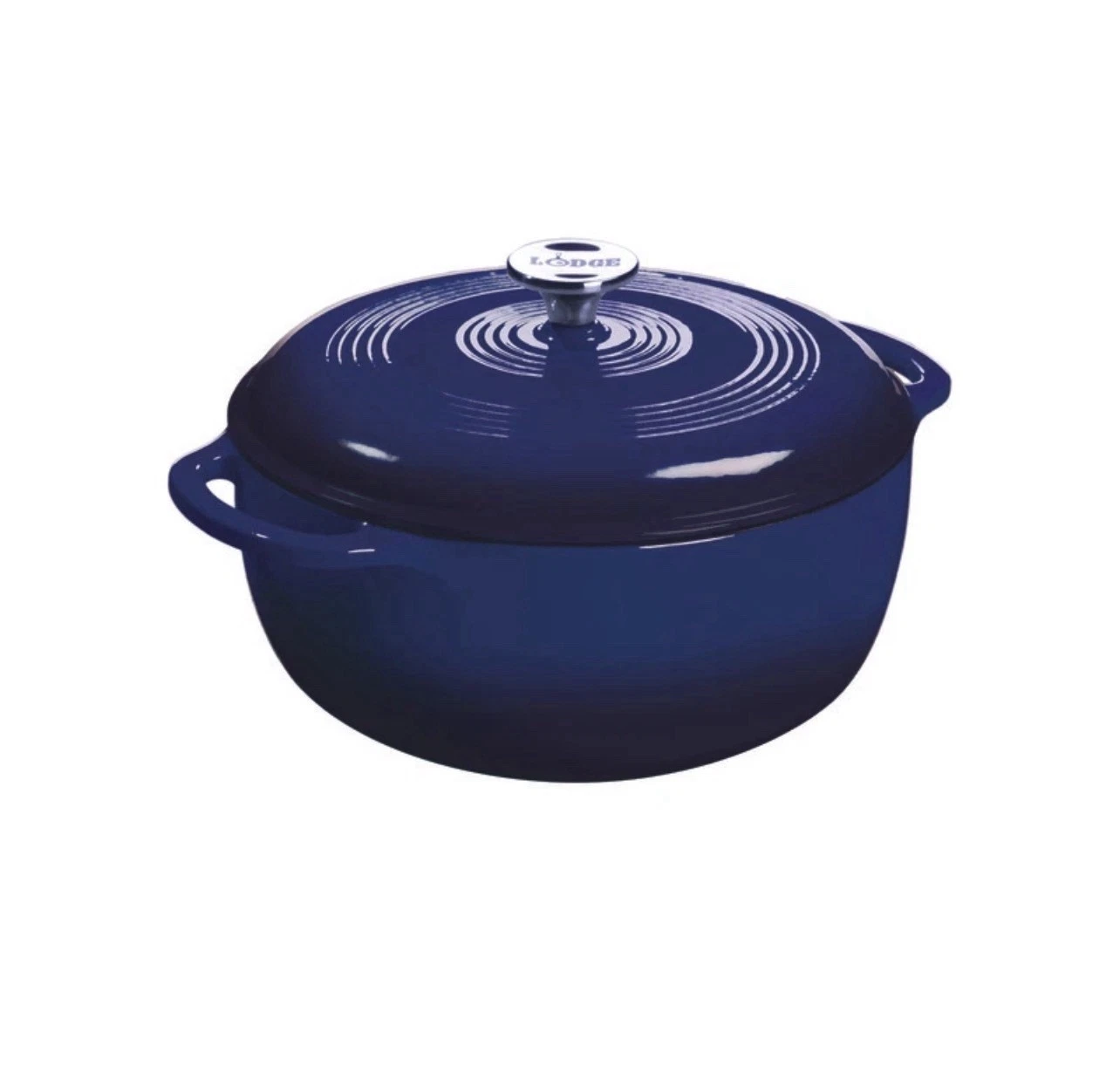 Lodge 6 qt Cast Iron Enamel Dutch Oven Blue: Porcelain-Coated EC6D32 Brand New!
Opens in a new windo