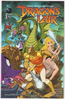 DRAGON'S LAIR #1 GRAHAM CRACKERS VARIANT 2003 NM+ CROSSGEN COMIC DON BLUTH MOVIE