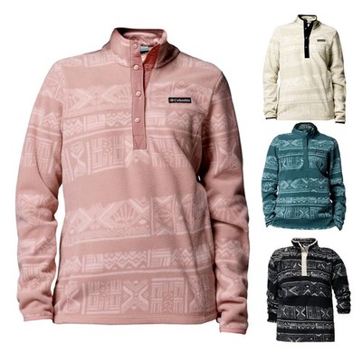 Columbia Damen Pullover Fleecepullover Benton Springsâ ¢ Printed 1/2 Snap