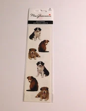 Mrs. Grossman's Lot of 3 Strips Brand New in Package Pups Puppies Stickers