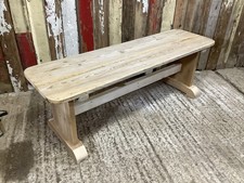 4`2" Long Rustic Old Stripped Pine Kitchen Bench Wooden