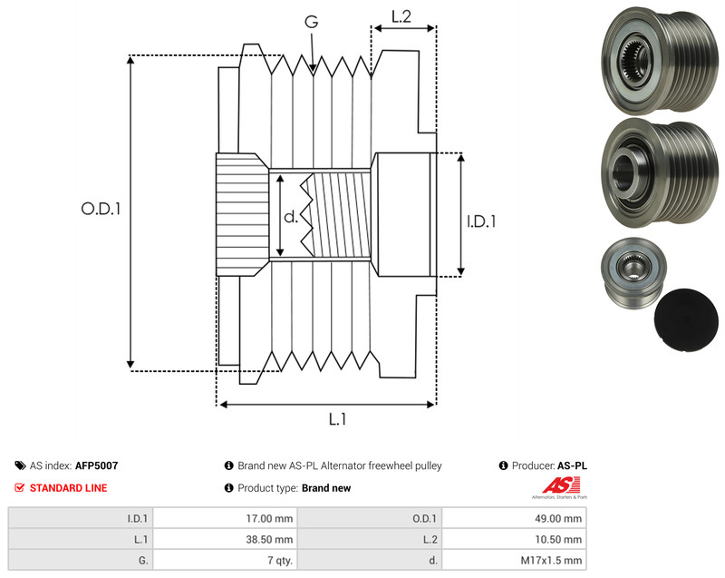 AFP5007 dimensions