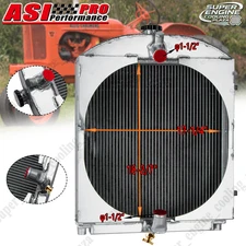 For Allis Chalmers WC WD WF WD45 Gas LP 70228585 3 Row Aluminum Tractor Radiator