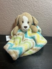 Security Blanket Little Miracles Dog Chevron Stripes Costco blue green yellow