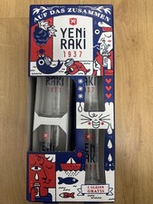 4 Yeni Raki Schnapsgläser neu Geschenkset Sonderedition