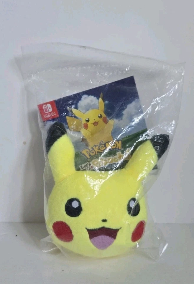 Pokemon Let’s Go Pikachu Plush Keyring - Official Nintendo | Brand New Sealed - image 1 of 2