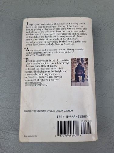 Wanderings: History of the Jews by Chaim Potok (Paperback, 1987) - Picture 2 of 7